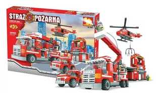 Dromader KLOCKI STRAŻ POŻARNA 21901 MEGA ZESTAW 697 ELEMENTÓW - Klocki - miniaturka - grafika 1
