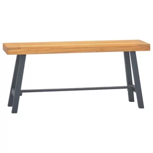 Lumarko Ławka, 110 cm, lite drewno tekowe - Ławki do przedpokoju - miniaturka - grafika 1