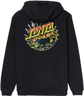Bluzy męskie - bluza męska SANTA CRUZ KENDALL WOLF DOT HOOD Black - miniaturka - grafika 1