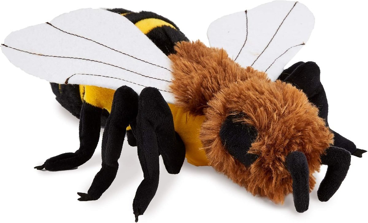 Maskotka pluszak pszczoła realistyczna miękki materiał 30 cm