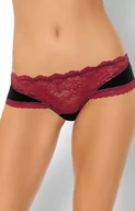 Majtki damskie - Melisina Pink figi, Kolor czarno-różowy, Rozmiar L/XL, Livia Corsetti - Intymna - miniaturka - grafika 1
