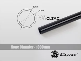 BitsPower Crystal Link Tube 12/10mm, 1000mm, czarny BP-NCCLT12ACBK-L1000 - Chłodzenie wodne - miniaturka - grafika 1