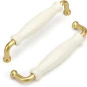 Zawiasy, okucia i inne akcesoria - Zestaw 10 uchwytów do szafek kuchennych, uchwytów meblowych, uchwytów vintage, uchwytów do toaletek, białych uchwytów, uchwytów do garderoby, uchwytó - miniaturka - grafika 1