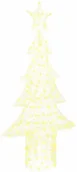 Ozdoby bożonarodzeniowe - vidaXL Choinka z 240 diodami LED Ciepła biel 180 cm Akryl - miniaturka - grafika 1