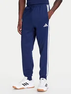 Spodnie sportowe męskie - adidas Spodnie dresowe Essentials 3-Stripes JD1859 Niebieski Regular Fit - miniaturka - grafika 1