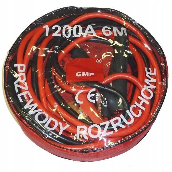 Kable Przewody Rozruchowe 1200A 6m Etui Pokrowiec