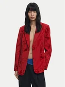 Marynarki i żakiety damskie - Desigual Marynarka Flockarty 25WWEW19 Czerwony Regular Fit - miniaturka - grafika 1