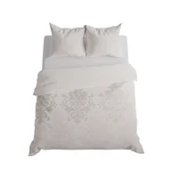 Pościel - Pościel satynowa ekskluzywna 160x200 Grace beżowe ornamenty - miniaturka - grafika 1