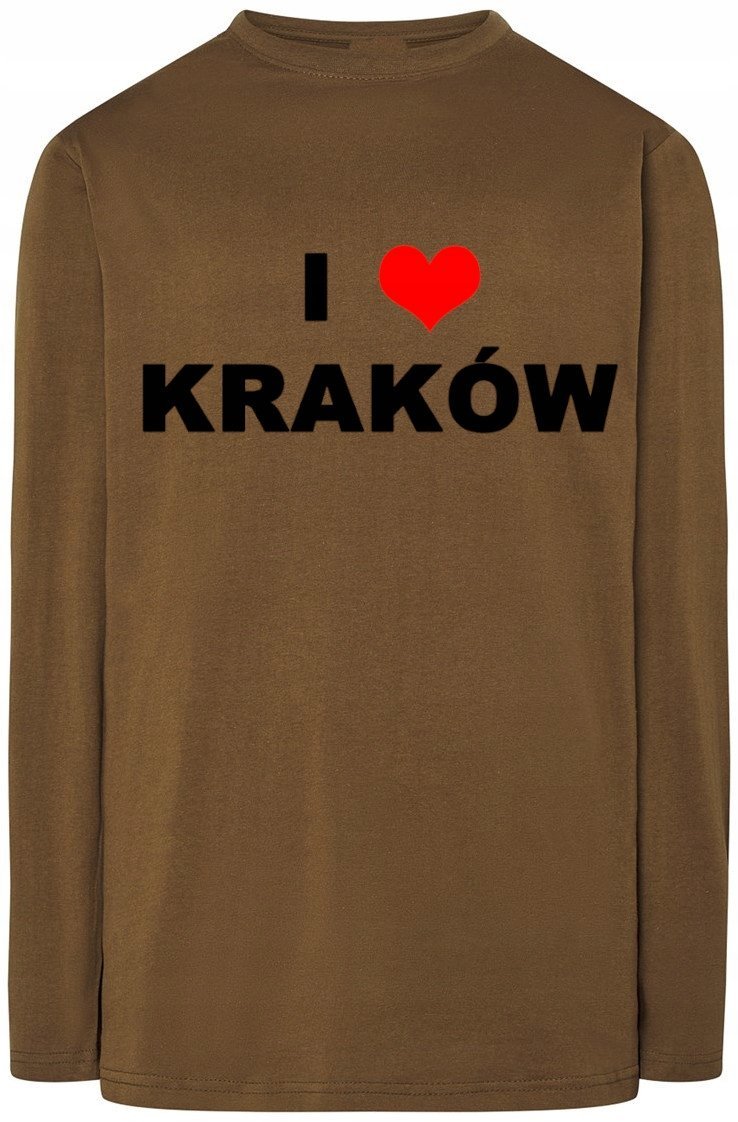 I Love Kraków Bluza Longsleeve Modna r.XL