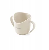 Kubki dla dzieci - 1463/09 KUBEK ERGONOMICZNY TRENINGOWY FLOW BEŻOWY - miniaturka - grafika 1