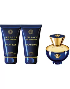 VERSACE Pour Femme Dylan Blue EDP 50ml + SHOWER GEL 50ml + BODY LOTION 50ml - Zestawy perfum damskich - miniaturka - grafika 1