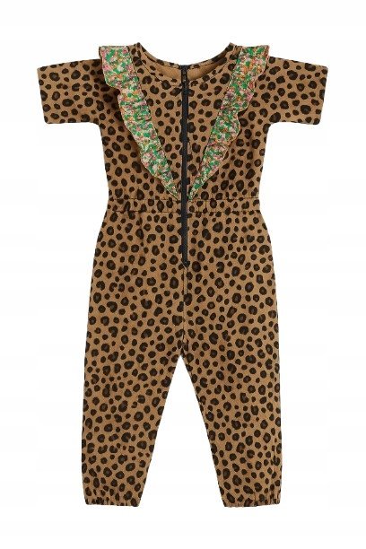 Never Fully Dressed Kombinezon Dziecięcy W Panterkę Z Falbanką 122/128 Kya
