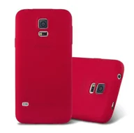 Etui i futerały do telefonów - Etui Cadorabo do Samsung Galaxy S5 / S5 NEO w kolorze FROST RED wykonane z elastycznego silikonu TPU Ultra Slim Soft Back Cover Case Bumper - miniaturka - grafika 1