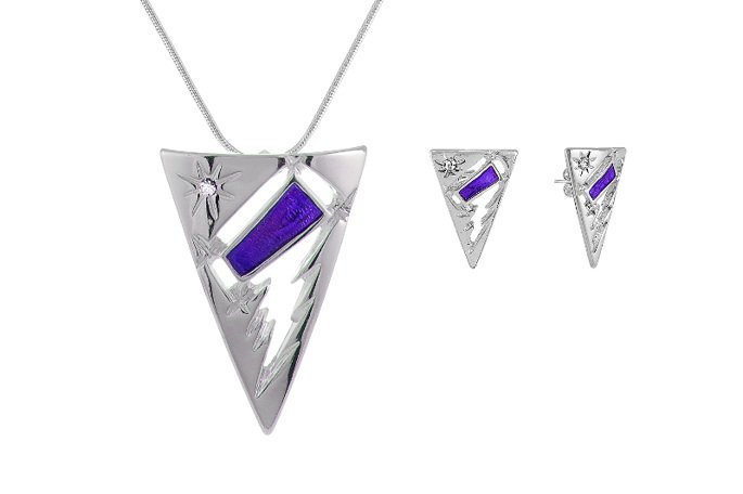 Błyskawica Fioletowy Komplet Damski