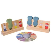 Zabawki sensoryczne - Gra z klipsami - Moje Pierwsze Bingo Królik, Taf Toys - miniaturka - grafika 1