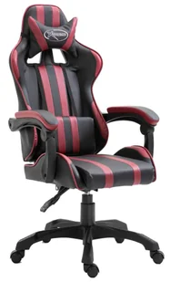 Ciemnoczerwony fotel obrotowy gamingowy G9-R30 - Fotele gamingowe - miniaturka - grafika 1
