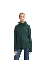 Swetry damskie - TOM TAILOR Damski sweter 1035707, 28603-Dark Pine Green Melange, XL - miniaturka - grafika 1
