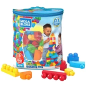 Klocki - Fisher Price Mega Bloks Klocki 80 elementów Torba First Builders Cyp72 - klocki - miniaturka - grafika 1