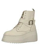 Botki damskie - Steve Madden Skórzane botki w kolorze kremowym - miniaturka - grafika 1