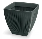 Donice - Doniczka z wkładem antracytowa Latia Square Midl TLSO48M-466R - miniaturka - grafika 1