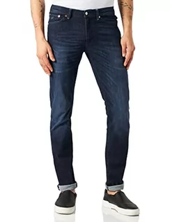 Spodnie męskie - GANT Spodnie męskie Maxen Active-Recover Jeans na czas wolny, Dark Blue Worn in, 32 PL - grafika 1