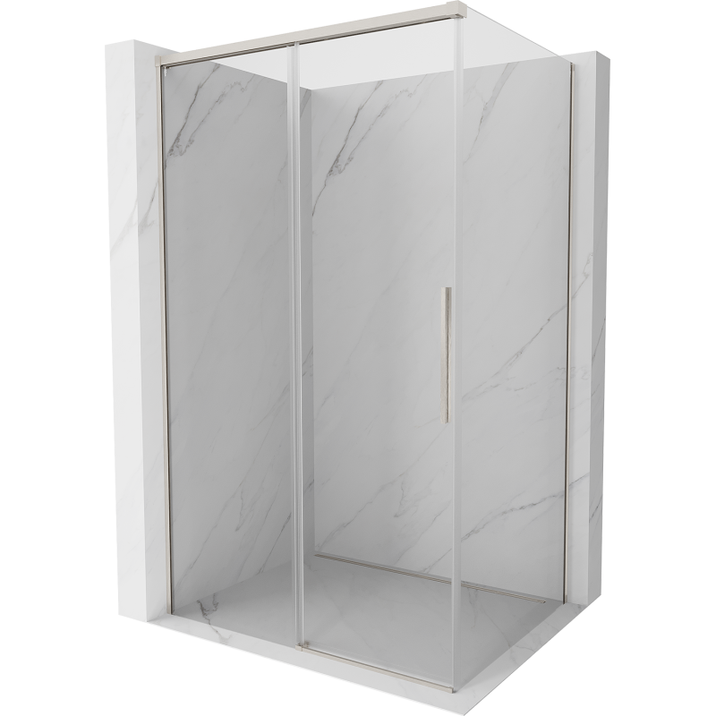 Mexen Rox kabina prysznicowa rozsuwana 135 x 110 cm, transparent, nikiel szczotkowany - 8C2-135-110-97-00