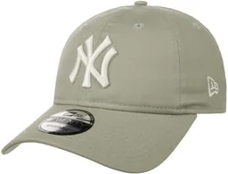 Czapka 9Twenty League Ess NY Yankees by New Era, jasnooliwkowy, One Size - Czapki i chusty sportowe męskie - miniaturka - grafika 1