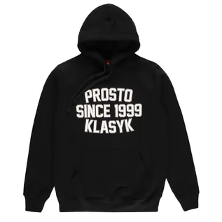 Bluzy sportowe męskie - Bluza Prosto Klasyk Hoodie Peska KL222MSWE2032 - czarna - grafika 1