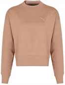 Bluzy damskie - PUMA - BLUZA DAMSKA - HER CREW DUSTY TAN 673109-89 brzoskwiniowa sportowa - miniaturka - grafika 1