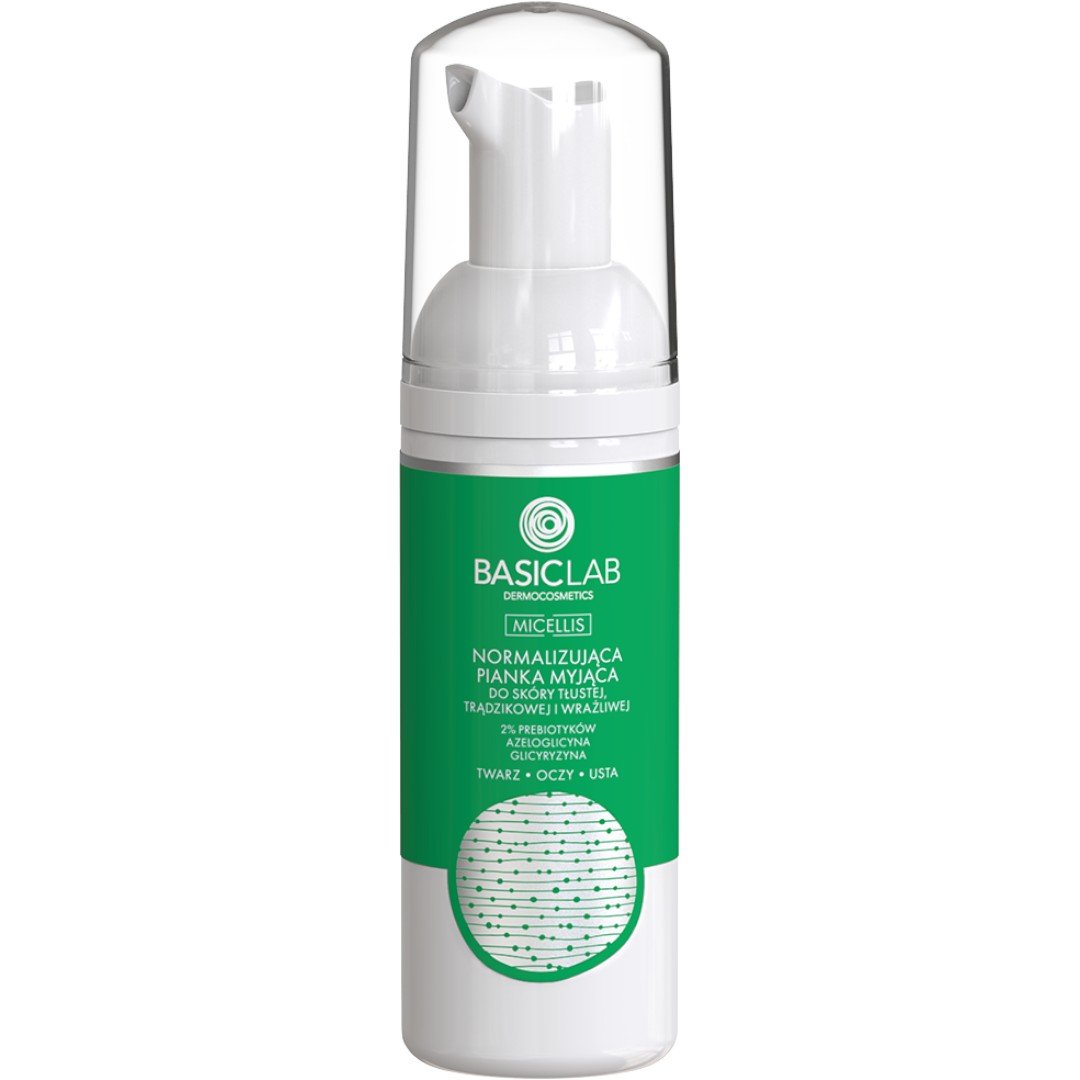BasicLab Micellis Normalizująca pianka myjąca do skóry tłustej, trądzikowej i wrażliwej