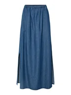 Spódnice - Pieces Spódnica jeansowa Tenim 17157939 Granatowy Regular Fit - miniaturka - grafika 1