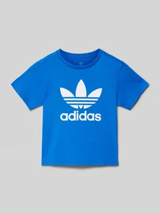T-shirt z nadrukiem z logo - Koszulki dla chłopców - miniaturka - grafika 1