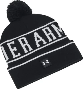 Czapka zimowa Under Armour Halftime Pom Beanie czarna - Czapki damskie - miniaturka - grafika 1