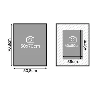 Ramka na zdjęcie Glam 50 x 70 cm złota Inspire - Ramki na zdjęcia Ramka na zdjęcie Glam 50 x 70 cm złota Inspire - Ramki na zdjęcia - miniaturka - grafika 1