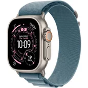 Smartwatch - Apple Watch Ultra 3 GPS + Cellular 49mm Tytan naturalny pasek Alpine M Niebieski - miniaturka - grafika 1