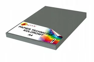 Papier techniczny A4 200g szary ciemny 50 arkuszy - Papier do drukarek - miniaturka - grafika 1