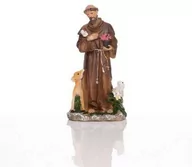 Ikony i obrazy sakralne - Figurka - św. Franciszek z Asyżu - 18 cm - miniaturka - grafika 1