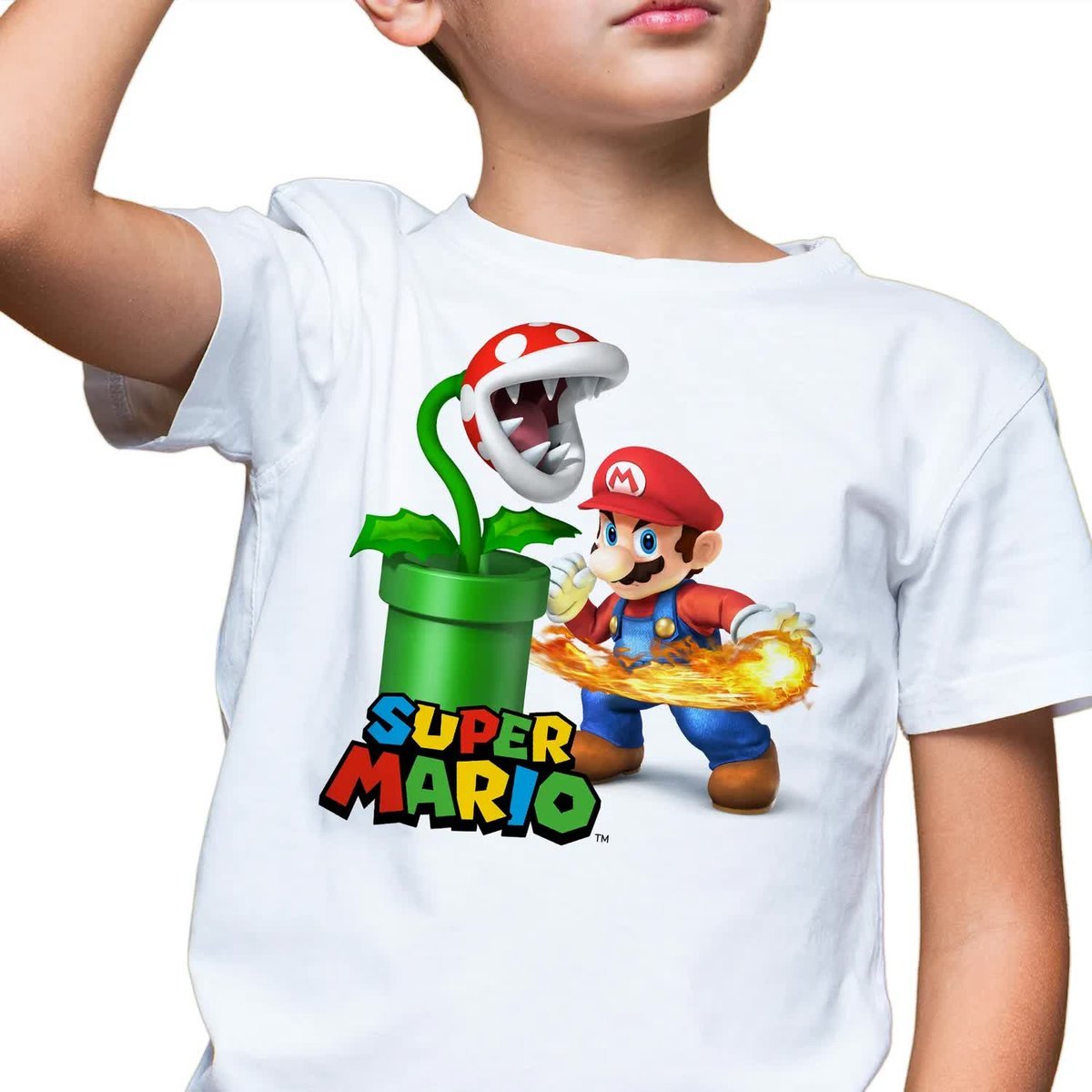 Koszulka DZIECIĘCA Różne Wzory SUPER MARIO 134 cm