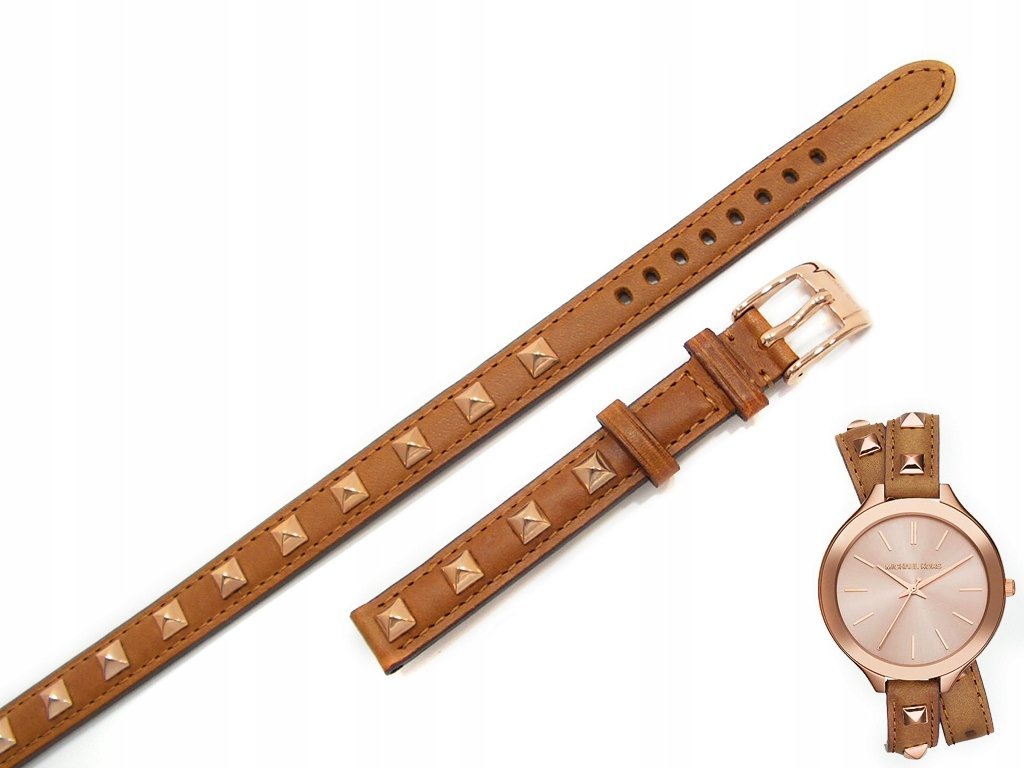 Pasek do zegarka Michael Kors MK2299 brązowy 12 mm
