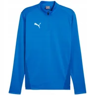 Bluzy męskie - Bluza męska Puma TeamGoal Training 1/4 Zip Top niebieska 658629 02 M - miniaturka - grafika 1