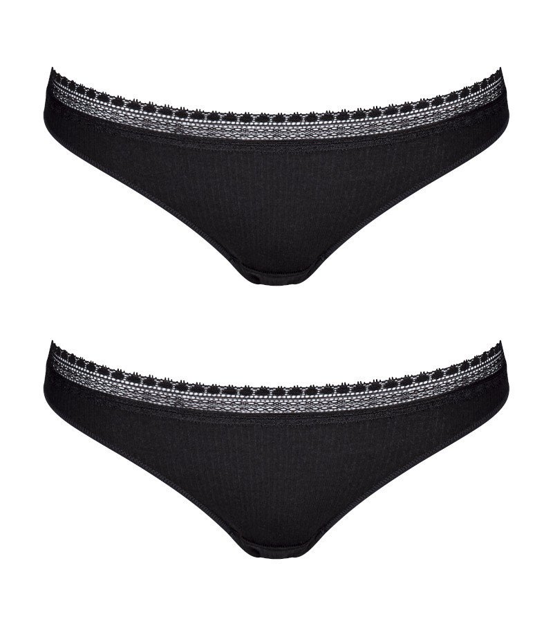 2x Majtki damskie sloggi GO Ribbed Brazil C2P-XL