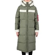 Kurtki damskie - ALPHA INDUSTRIES Damska kurtka Puffer Coat Zh Wmn Baby, 01-Sage-Green, XL - miniaturka - grafika 1