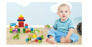 Viga 50285 Klocki 50 elementów - farma - Klocki - miniaturka - grafika 1