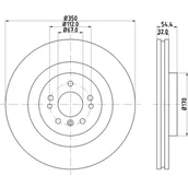 Tarcze hamulcowe - Tarcza hamulcowa HELLA 8DD 355 126-321 - miniaturka - grafika 1