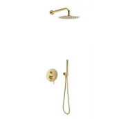 Stelaże i zestawy podtynkowe do WC - EXCELLENT AREX.SET.1247GL Pi Zestaw prysznicowo-wannowy podtynkowy 3F złoty - miniaturka - grafika 1