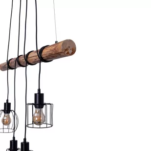 Żyrandol Woodland 4-punktowa klatkowe klosze - Lampy sufitowe - miniaturka - grafika 3