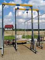 Wciągarki - Wciągarka mobilna z wciągnikiem i wózkiem z napędem ręcznym łańcuchowym (udźwig: 500 kg, wysokość podnoszenia: 3,5m) 50481952 - miniaturka - grafika 1