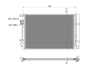 Chłodnica klimatyzacji NRF 350492 97606C8050 HYUNDAI - Chłodnice - miniaturka - grafika 1