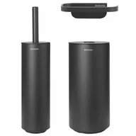 Akcesoria do wc - Brabantia Akcesoria łazienkowe MindSet ciemnoszare 3 el. 303685 - miniaturka - grafika 1