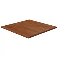 Meble modułowe i akcesoria - Kwadratowy blat do stolika, ciemnobrązowy, 50x50x1,5 cm, dębowy! Lumarko! - miniaturka - grafika 1